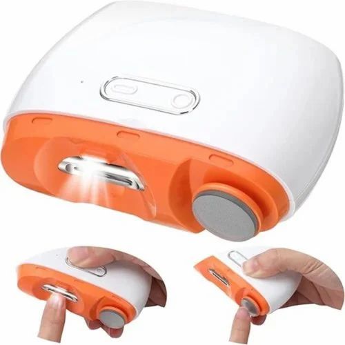Automatic Electric Rechargeable 2-in-1 Nail Clipper Polisher for Baby & Adult
